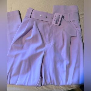 Forever 21 purple belt pants EUC